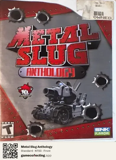 Metal Slug Anthology Nintendo Wii, NTSC box front
