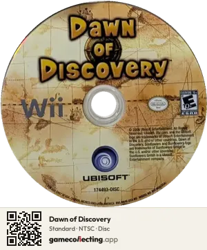 Dawn of Discovery Nintendo Wii, NTSC disc