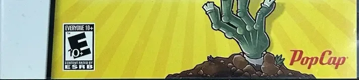 Plants vs. Zombies, the ESRB box on its front
