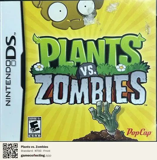 Plants vs. Zombies Nintendo DS, NTSC box front