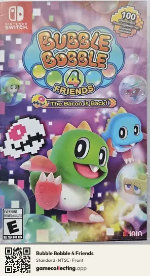 Bubble Bobble 4 Friends Nintendo Switch, NTSC box front