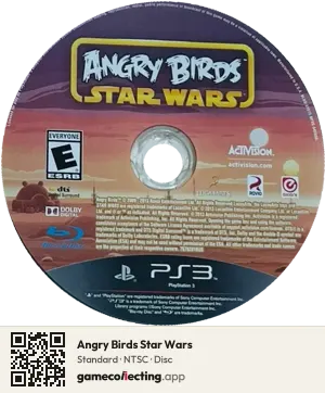 Angry Birds Star Wars PlayStation 3, NTSC disc