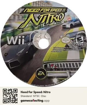 Need for Speed: Nitro Nintendo Wii, NTSC disc