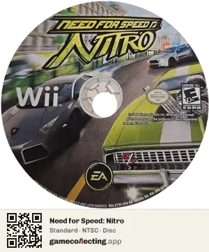 Need for Speed: Nitro Nintendo Wii, NTSC disc