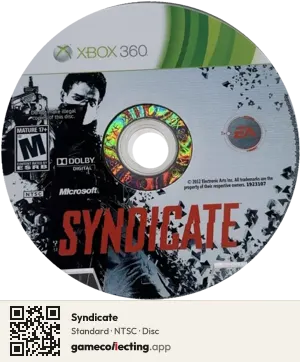 Syndicate Xbox 360, NTSC disc