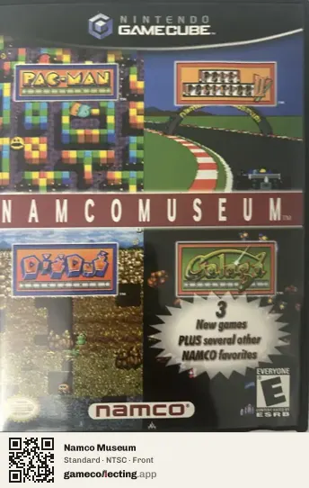Namco Museum Nintendo GameCube, NTSC box front