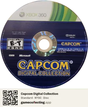 Capcom Digital Collection Xbox 360, NTSC disc