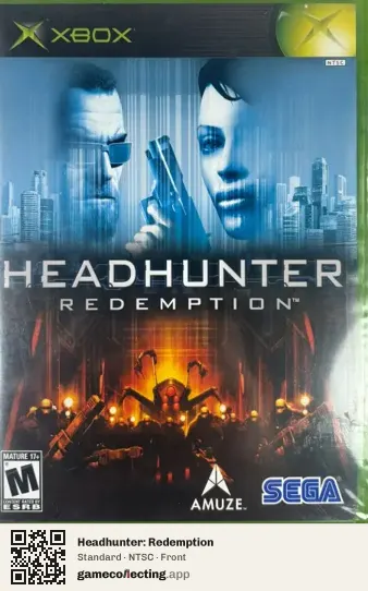 Headhunter: Redemption Xbox, NTSC box front