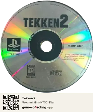Tekken 2 PlayStation, NTSC disc