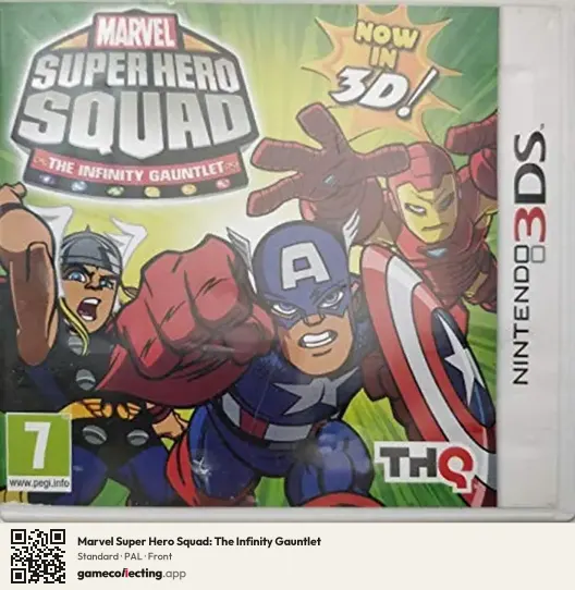 Marvel Super Hero Squad: The Infinity Gauntlet Nintendo 3DS, PAL box front
