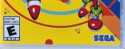 Sonic Mania, the ESRB box on its front