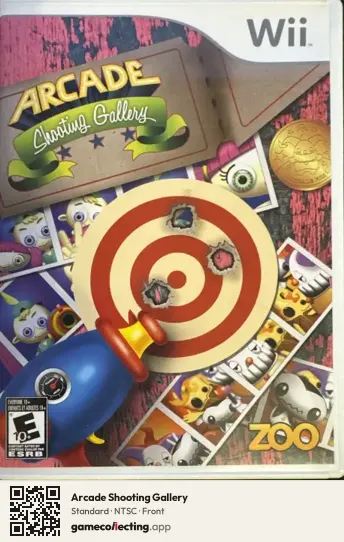 Arcade Shooting Gallery Nintendo Wii, NTSC box front