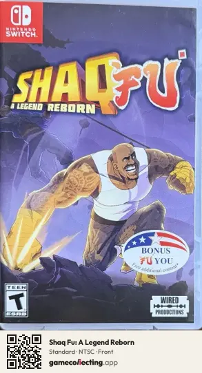 Shaq Fu: A Legend Reborn Nintendo Switch, NTSC box front