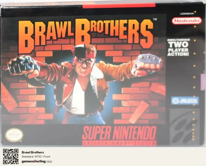 Brawl Brothers Super Nintendo Entertainment System, NTSC box front