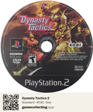 Dynasty Tactics 2 PlayStation 2, NTSC disc