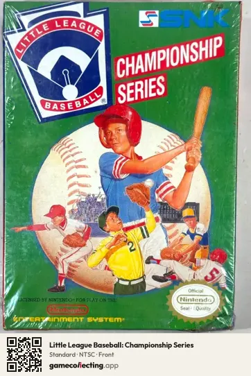 Little League Baseball: Championship Series Nintendo Entertainment System, NTSC box front