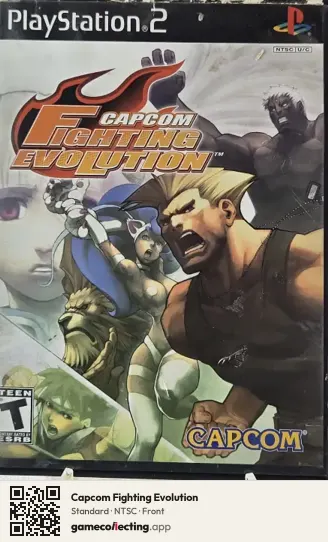Capcom Fighting Evolution PlayStation 2, NTSC box front