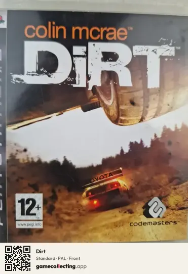 Dirt PlayStation 3, PAL box front