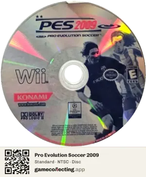 Pro Evolution Soccer 2009 Nintendo Wii, NTSC disc