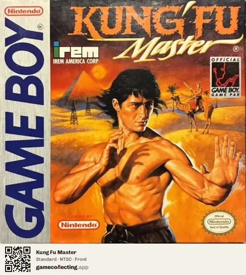 Kung Fu Master Game Boy, NTSC box front