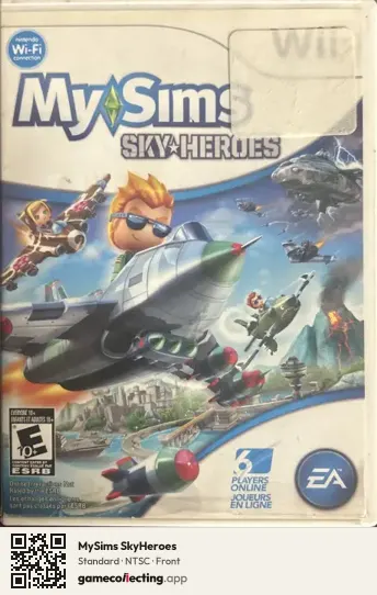 MySims SkyHeroes Nintendo Wii, NTSC box front