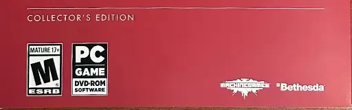 Wolfenstein II: The New Colossus, the ESRB box on its front