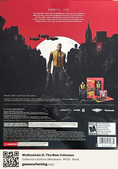Wolfenstein II: The New Colossus Computer, NTSC box back