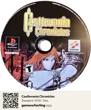 Castlevania Chronicles PlayStation, NTSC disc