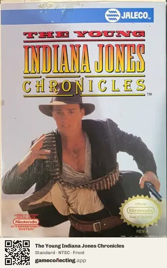 The Young Indiana Jones Chronicles Nintendo Entertainment System, NTSC box front