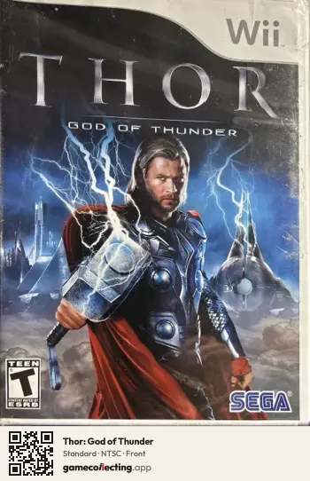 Thor: God of Thunder Nintendo Wii, NTSC box front