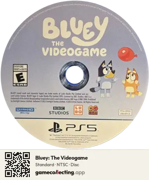 Bluey: The Videogame PlayStation 5, NTSC disc
