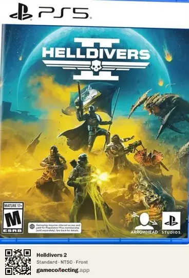 Helldivers 2 PlayStation 5, NTSC box front