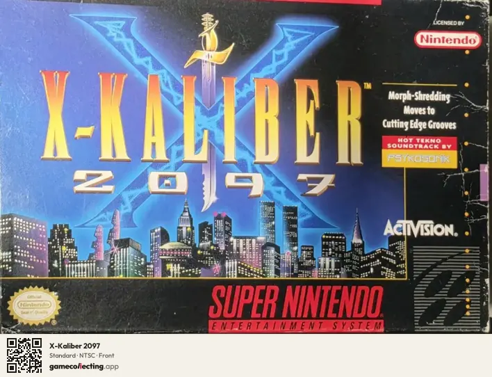 X-Kaliber 2097 Super Nintendo Entertainment System, NTSC box front