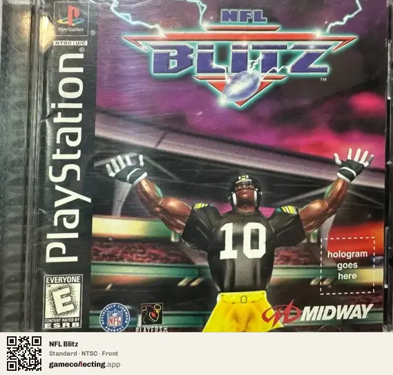 NFL Blitz PlayStation, NTSC box front