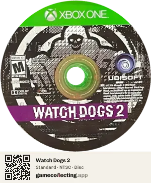 Watch Dogs 2 Xbox One, NTSC disc
