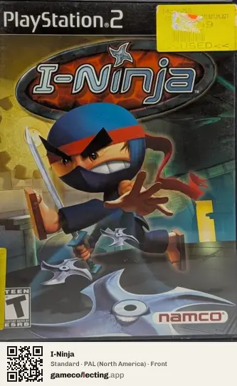 I-Ninja PlayStation 2, North America box front