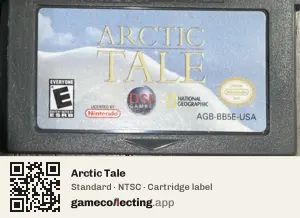 Arctic Tale Game Boy Advance, NTSC cartridge label