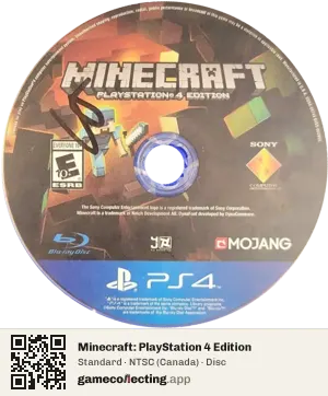 Minecraft: PlayStation 4 Edition PlayStation 4, NTSC disc