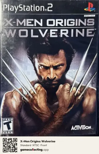 X-Men Origins: Wolverine PlayStation 2, NTSC box front