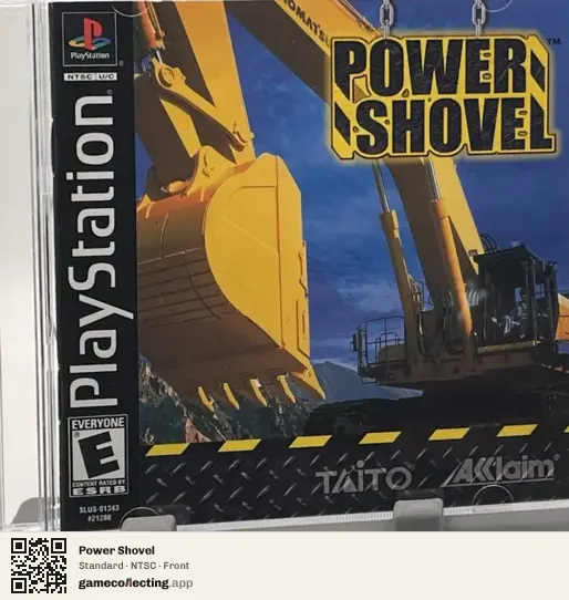 Power Shovel PlayStation, NTSC box front