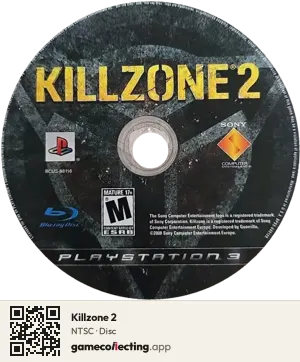 Killzone 2 PlayStation 3, NTSC disc
