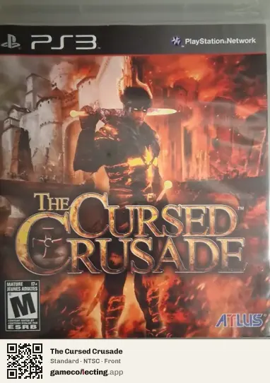 The Cursed Crusade PlayStation 3, NTSC box front