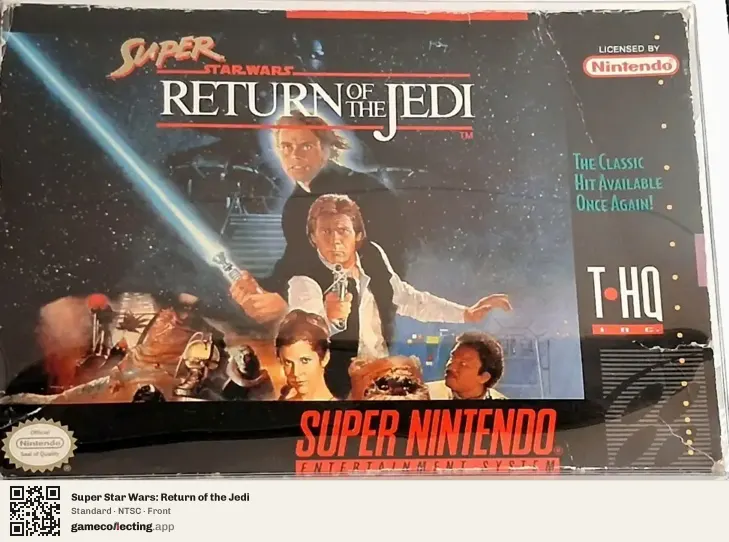 Super Star Wars: Return of the Jedi Super Nintendo Entertainment System, NTSC box front