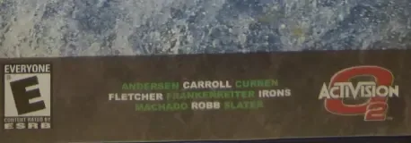 Kelly Slater's Pro Surfer, the ESRB box on its front