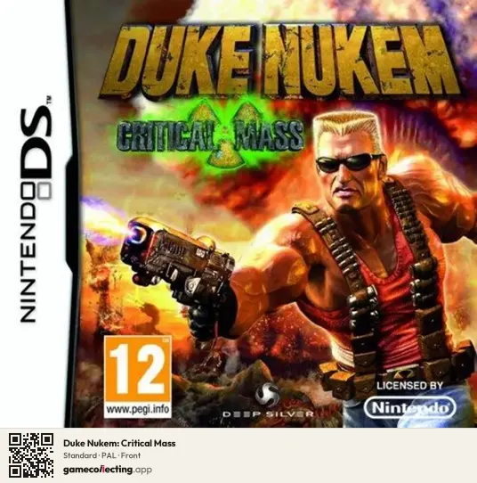 Duke Nukem: Critical Mass Nintendo DS, PAL box front