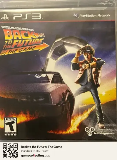 Back to the Future: The Game PlayStation 3, NTSC box front