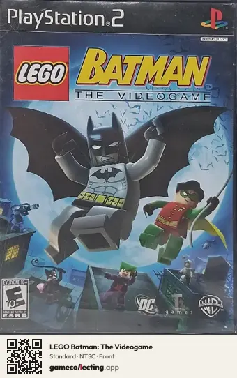 LEGO Batman: The Videogame PlayStation 2, NTSC box front