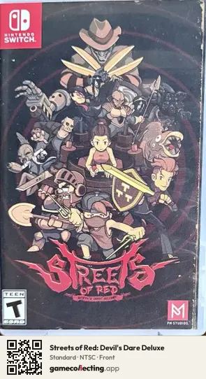 Streets of Red: Devil's Dare Deluxe Nintendo Switch, NTSC box front