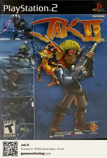 Jak II PlayStation 2, Australia box front