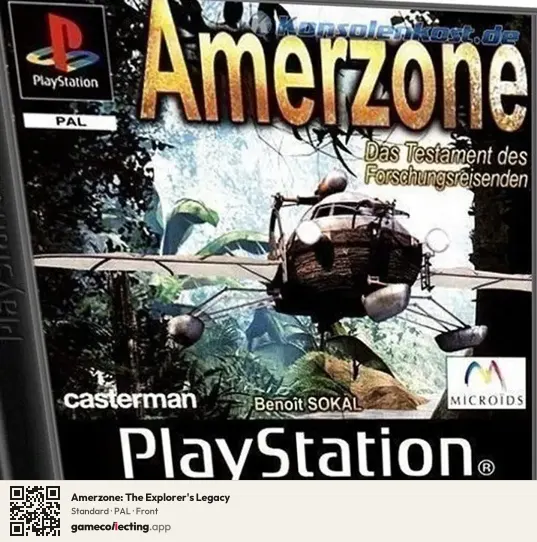 Amerzone: The Explorer's Legacy PlayStation, PAL box front